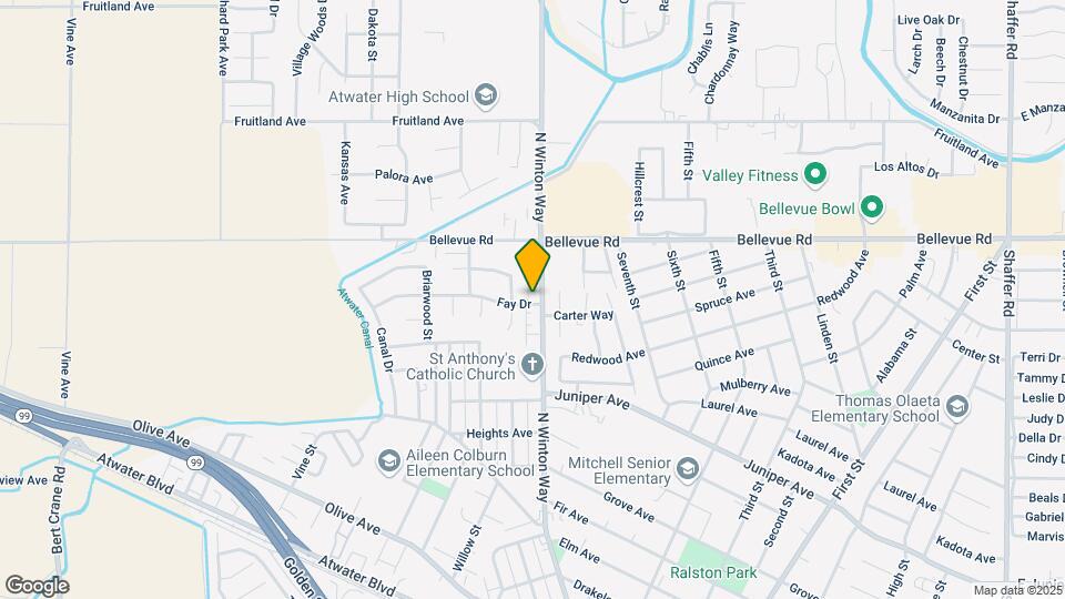 2501 N Winton Way Map and Location Details