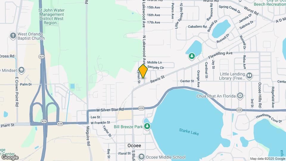 600 N Lakewood Ave Map and Location Details