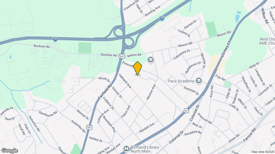 827 Woodside Ave Map and Location Details