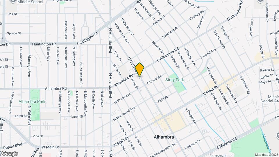 429 N Garfield Ave Map and Location Details