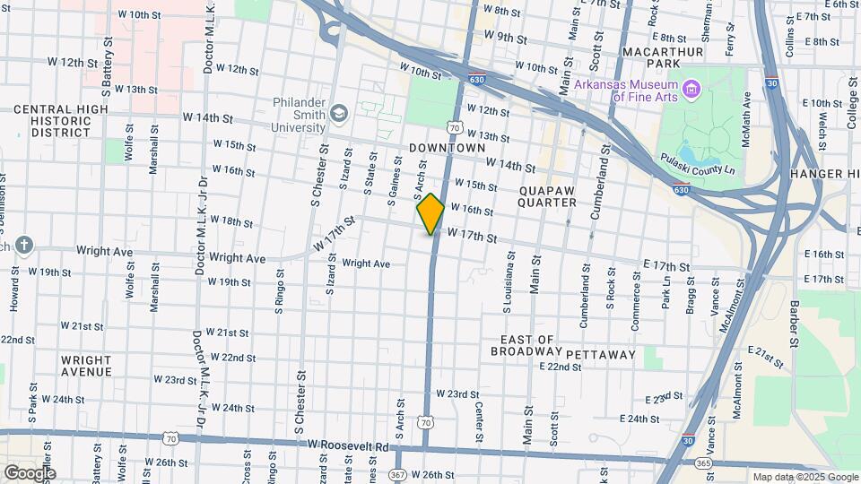 1714 S Broadway St Map and Location Details