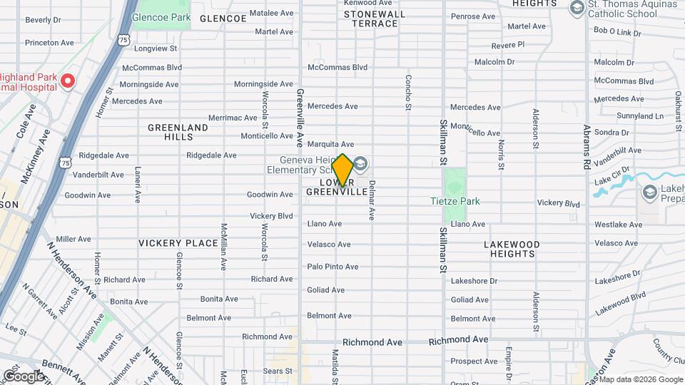 5806 Goodwin Ave, Unit LWR Map and Location Details