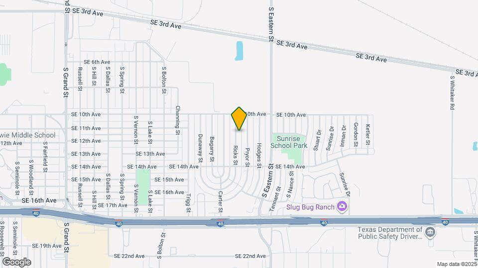 1019 Ricks St Map and Location Details