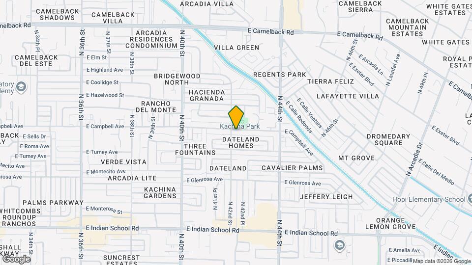 4207 E Campbell Ave Map and Location Details