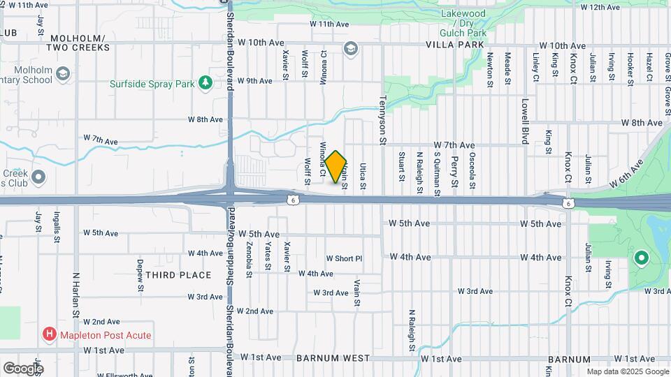 4601-4625 W 6th Ave Mapa y Detalles de la Ubicación