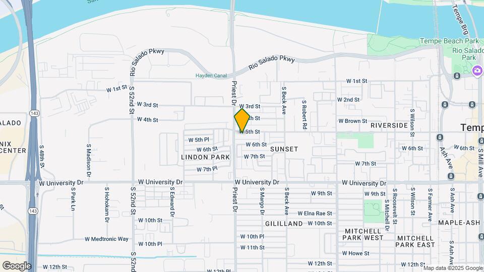 1327 W 5th St Map and Location Details