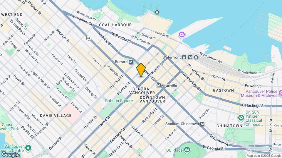 The Private Residences at Hotel Georgia Map and Location Details