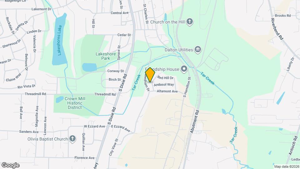 1407 Red Hill Dr Map and Location Details