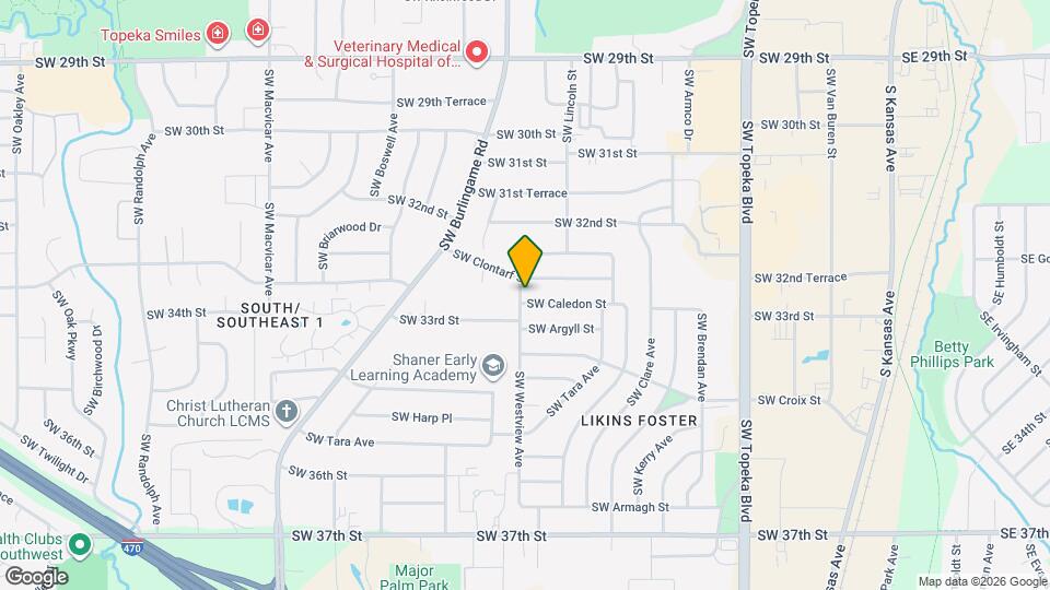 1424 SW Caledon St Map and Location Details