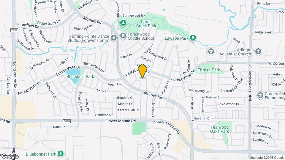 2504 Candlebrook Dr Map and Location Details