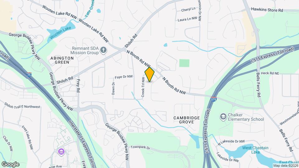 4141 Cripple Creek Way NW Map and Location Details