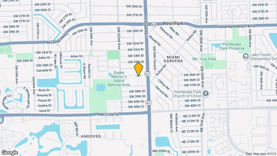 6027 SW 36th Ct Mapa y Detalles de la Ubicación