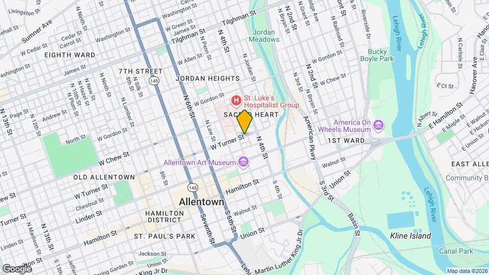 429 W Turner St Map and Location Details