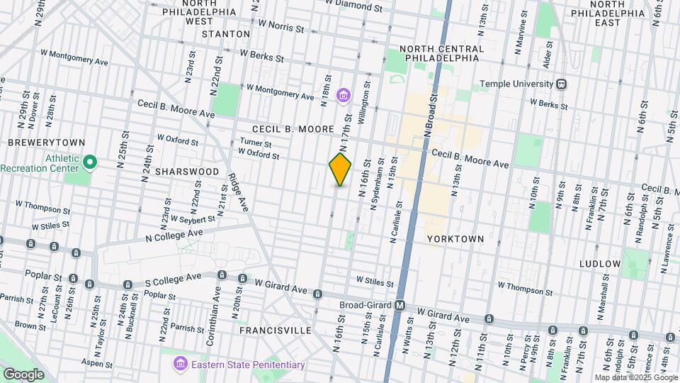 1509 N 17th St Mapa y Detalles de la Ubicación