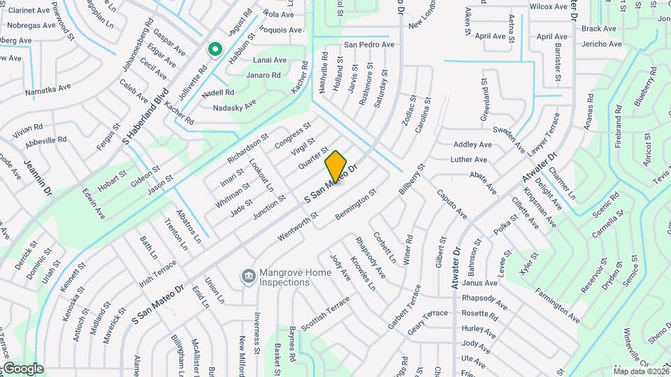 3160 S San Mateo Dr Map and Location Details