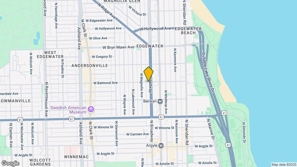 1203 W Balmoral Mapa y Detalles de la Ubicación