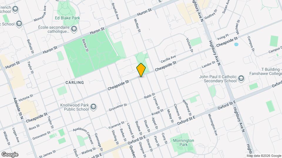 136 Appel St Map and Location Details