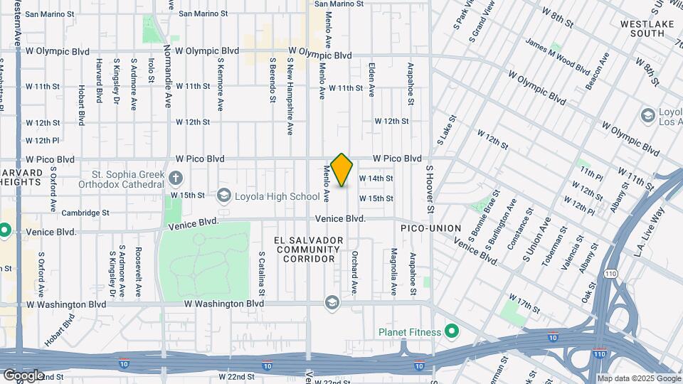 1421 S Westmoreland Ave Mapa y Detalles de la Ubicación