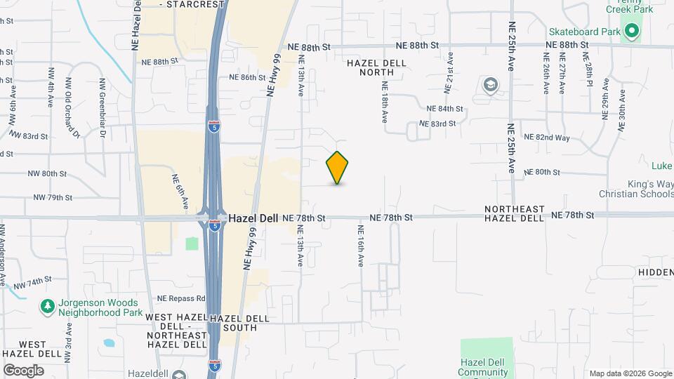 8005 NE 13th Ave Map and Location Details