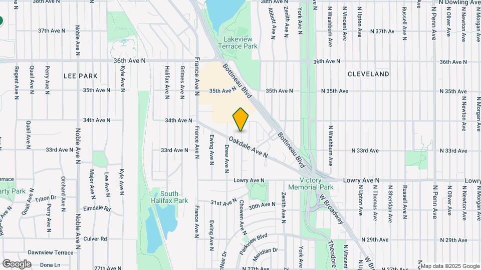 3604 Oakdale Ave N Map and Location Details