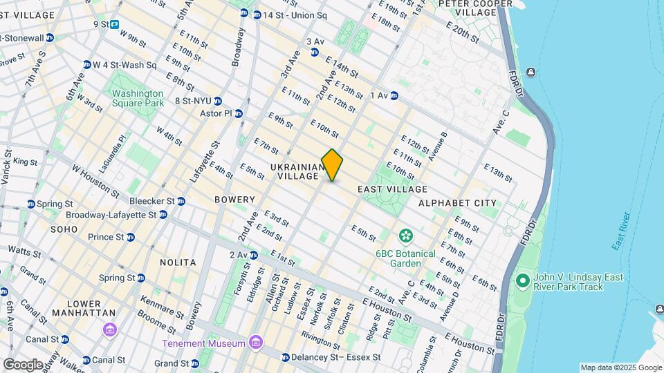 96 E Seventh St Map and Location Details