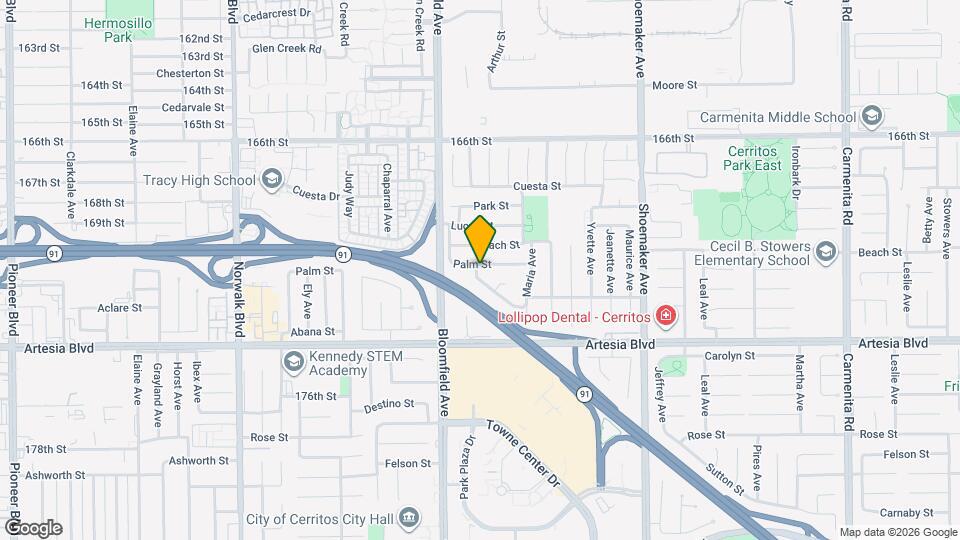 12684 Palm St Map and Location Details