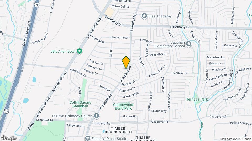 1008 S Jupiter Rd Mapa y Detalles de la Ubicación