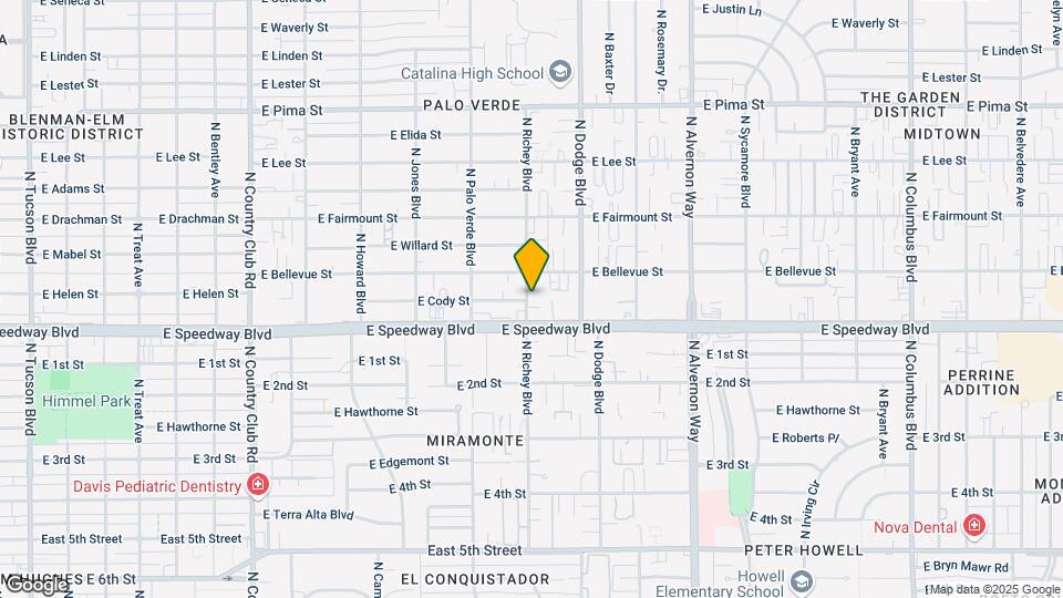 1138 N Richey Blvd Map and Location Details