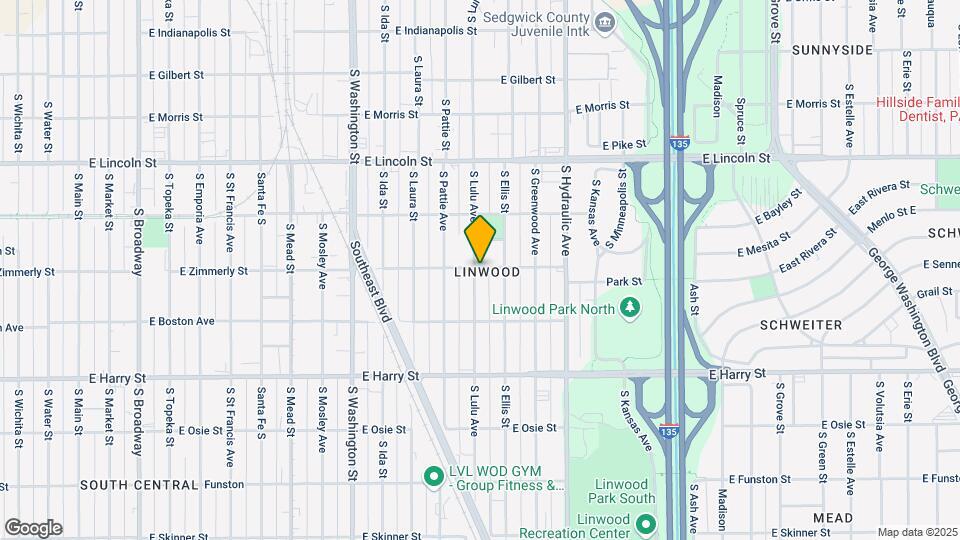 1405 E Zimmerly St Map and Location Details
