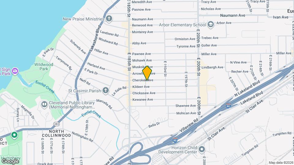 18802 Cherokee Ave Map and Location Details