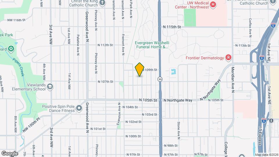 10723 Linden Ave N Map and Location Details