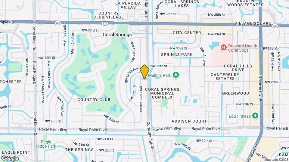 2856 Coral Springs Dr Map and Location Details