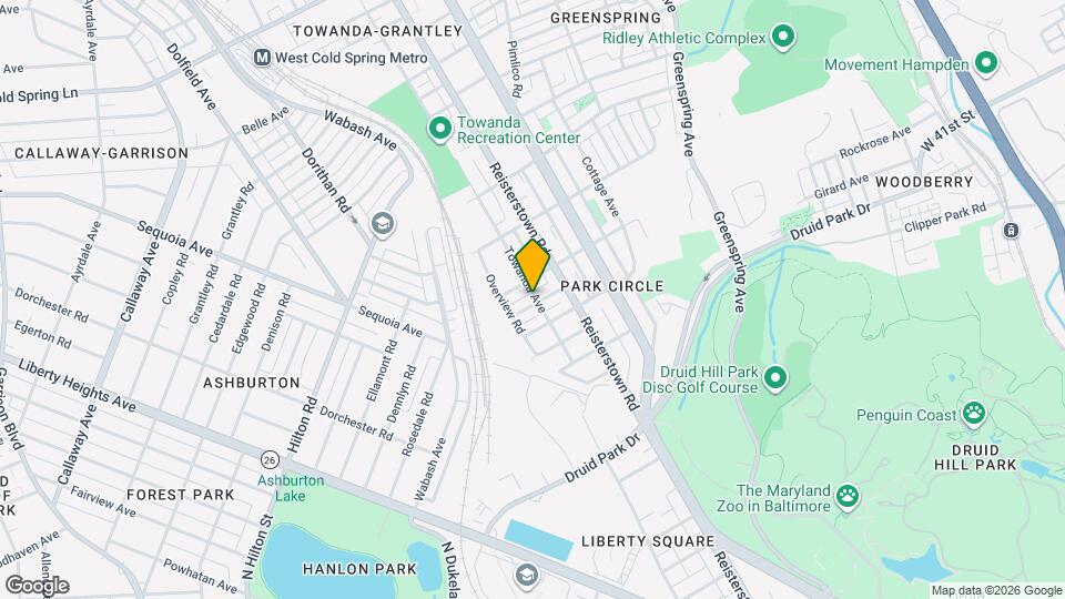 2900 Rockrose Ave Map and Location Details