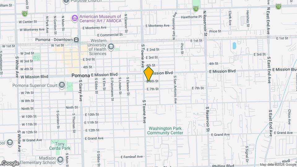 828 E 6th St Map and Location Details