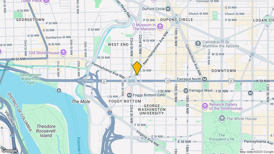 1001 New Hampshire Ave NW Map and Location Details