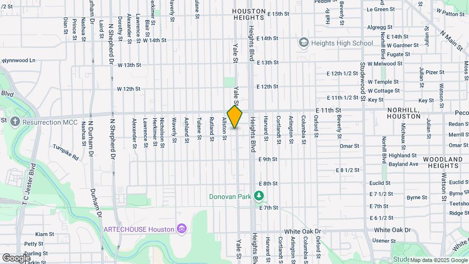 1003 Yale St Map and Location Details
