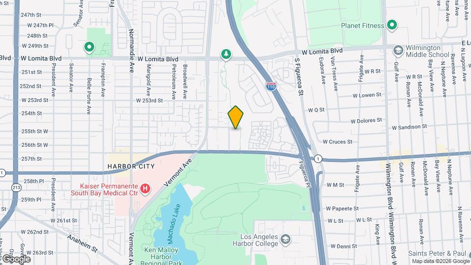 730 255th St, Unit H Mapa y Detalles de la Ubicación