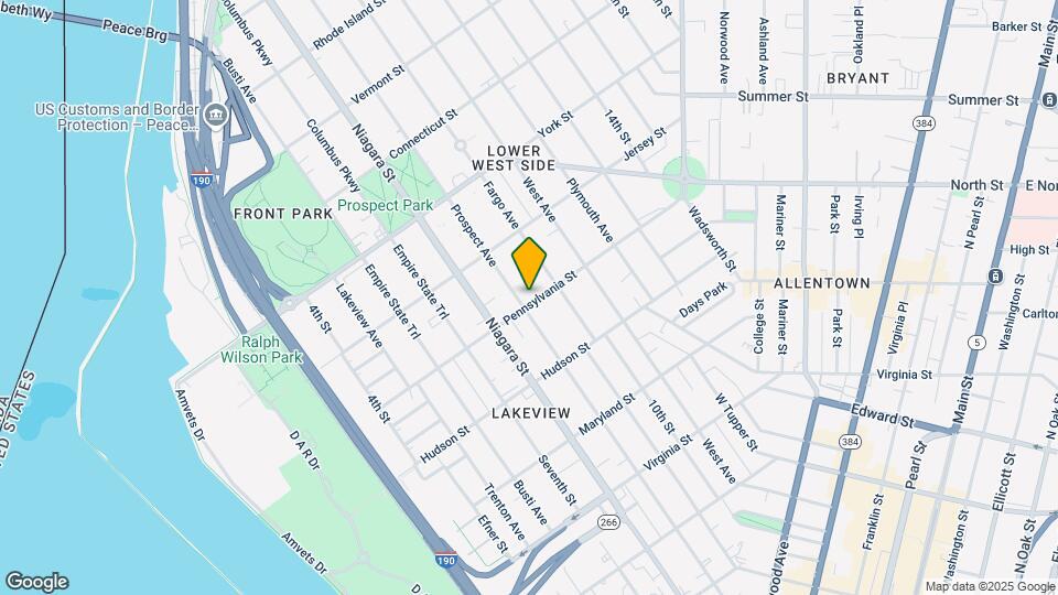 401 Prospect Ave Mapa y Detalles de la Ubicación