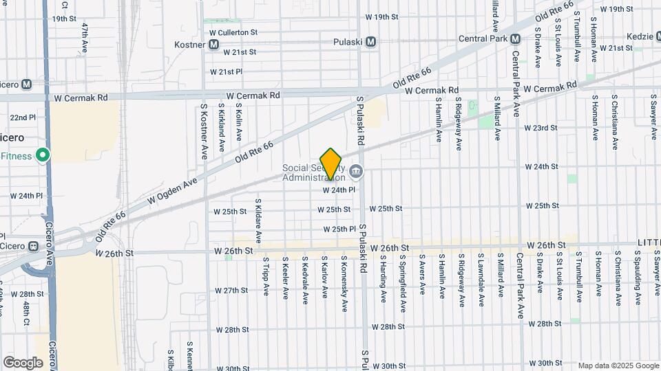 4104 W 24th Pl Map and Location Details