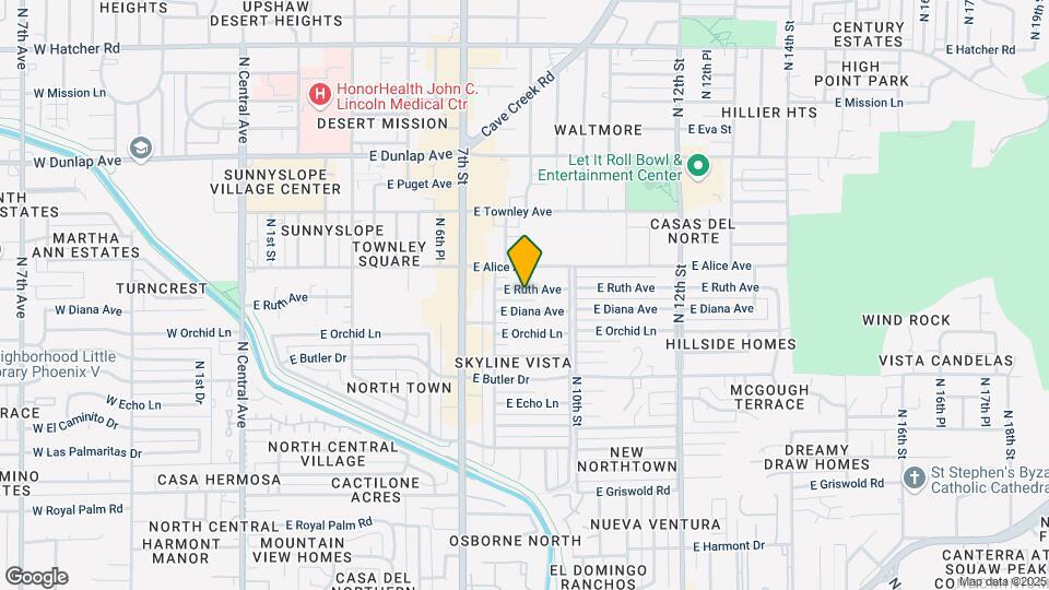 825 E Ruth Ave Map and Location Details