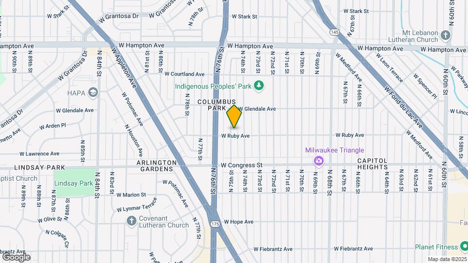 4508 N 75th St Map and Location Details