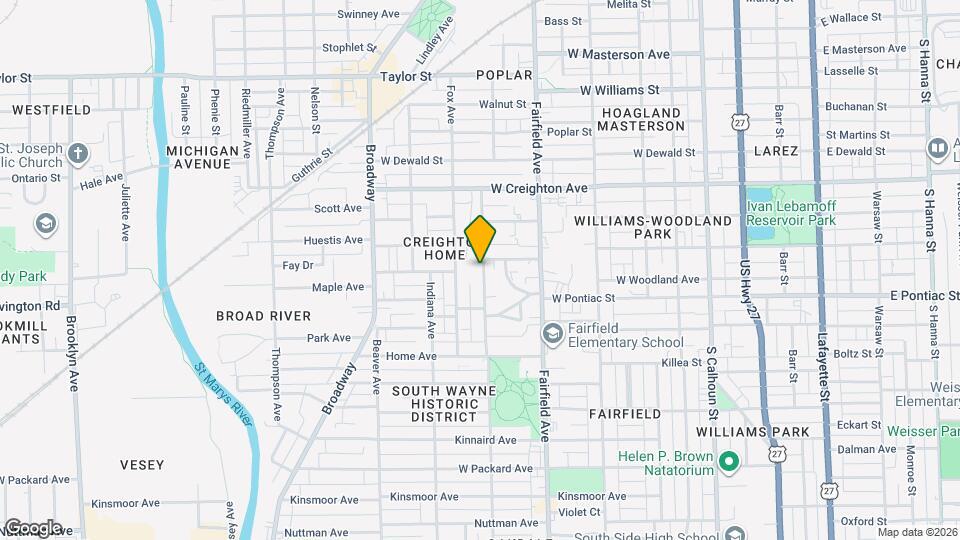 2514 S Wayne Ave Map and Location Details