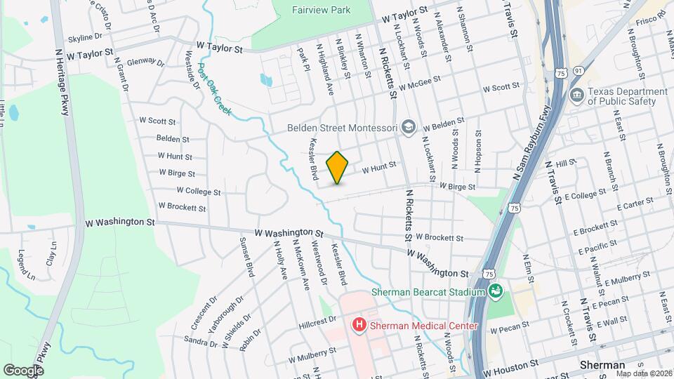 1206 W Hunt St Map and Location Details