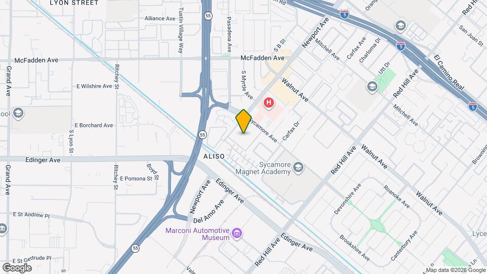 14802 Newport Ave, Unit 5A Map and Location Details