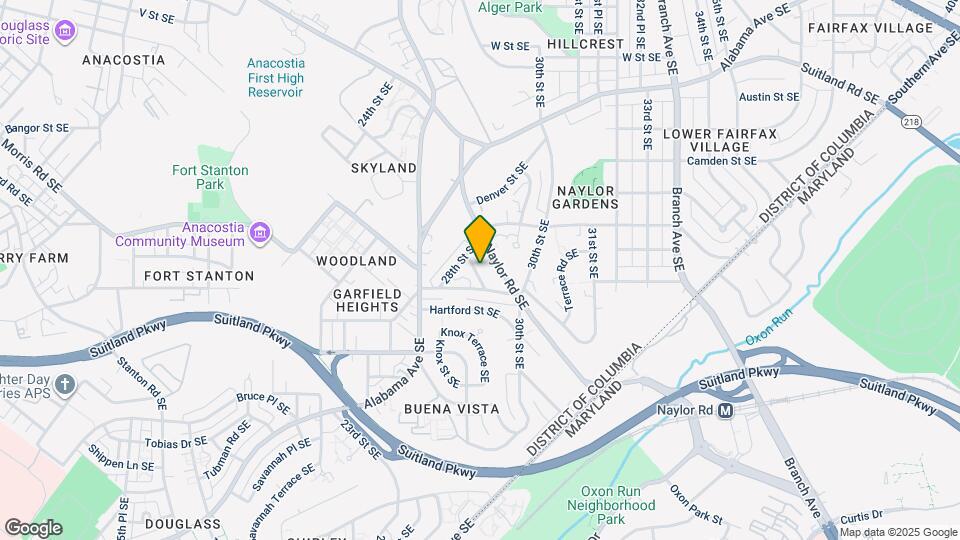 2816-2818 Buena Vista Ter SE Map and Location Details