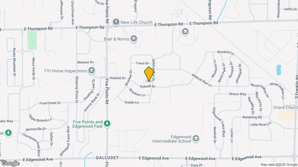 7260 Kidwell Dr Map and Location Details