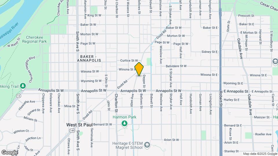 834 Allen Ave Map and Location Details
