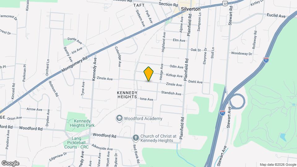 3825 Zinsle Ave Map and Location Details