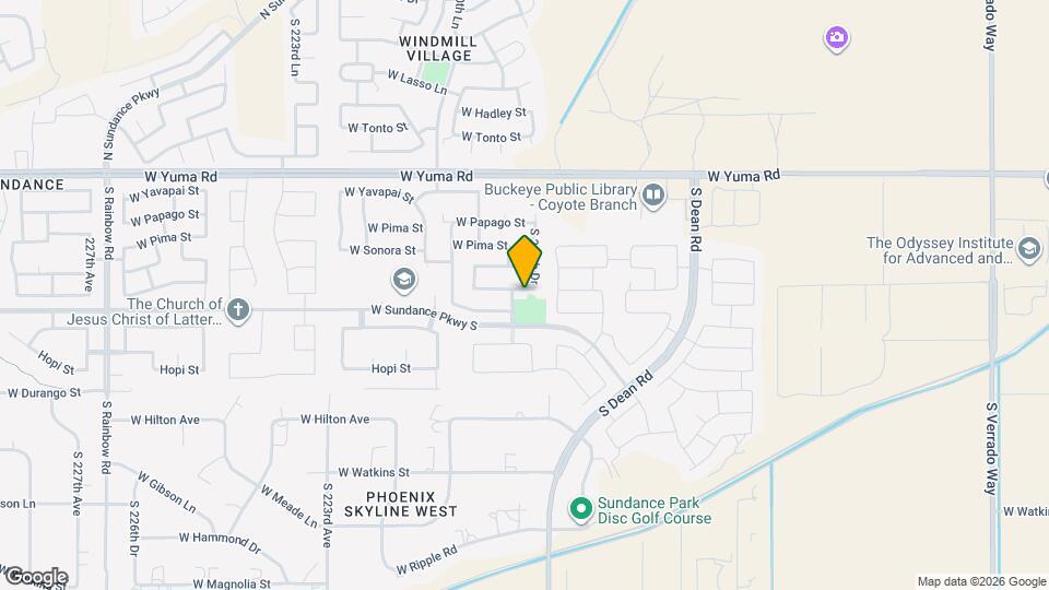 21939 W Cocopah St Map and Location Details