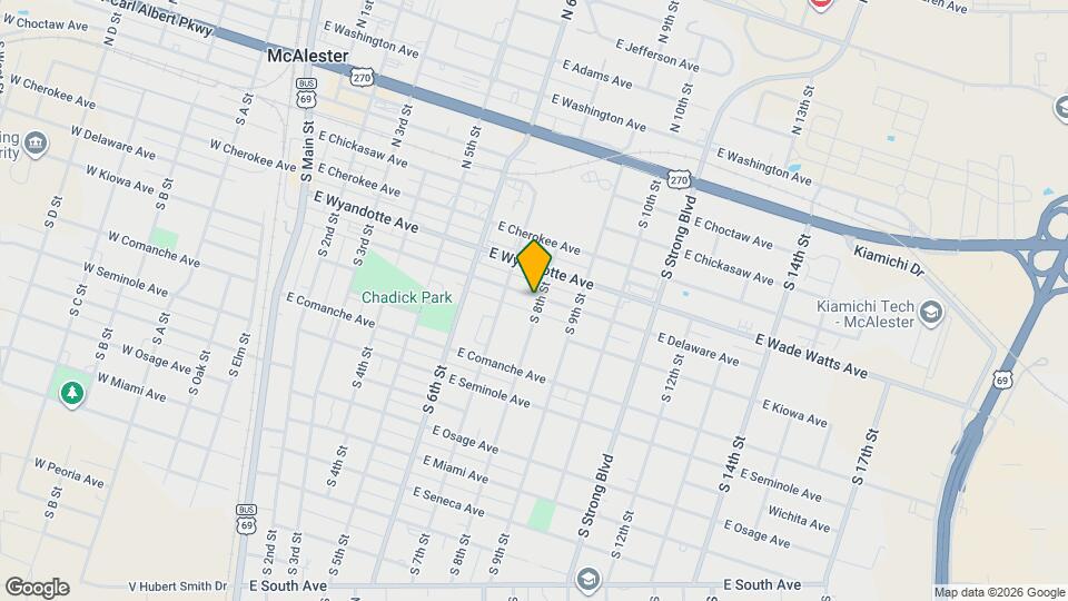 724 E Delaware Ave Map and Location Details